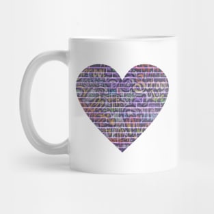 Graffiti Wall Heart Mug